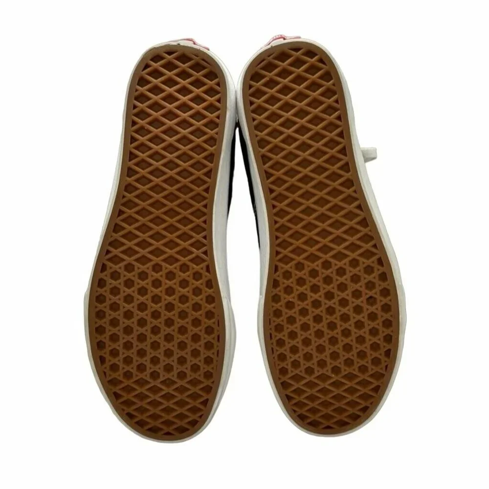 🤩Size 9 Men's VANS Old Skool Colorblock Black Red White Sneakers suede low top - Picture 6 of 7